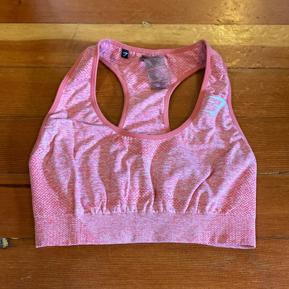 Gymshark Coral Pink Sports Bra Size S